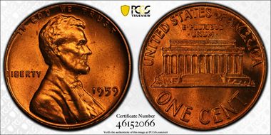 1959 1C MS67RD