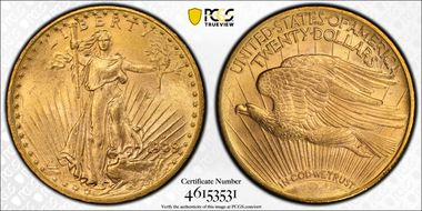 1909-D $20 MS64