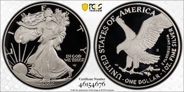 2022-S $1 Silver Eagle PR69DCAM