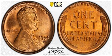 1934-D 1C MS66RD