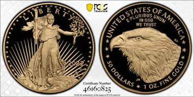 2022-W $50 Gold Eagle PR70DCAM