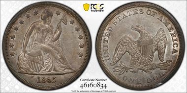 1845 $1 AU55