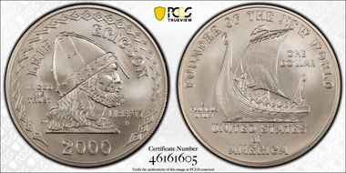 2000-P $1 Leif Ericson MS70