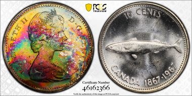 1967 10C 0.800 Ag MS66
