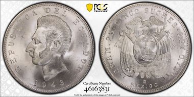 1943-Mo 5 Suc KM-79  Ag MS65