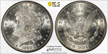 1890-S $1 MS64+