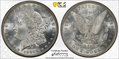 1891-O $1 MS64