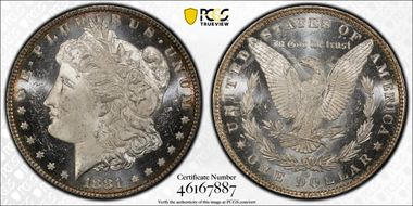 1881-O $1 MS64+ DMPL