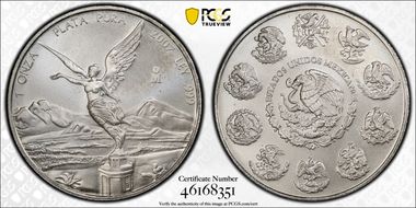2007-Mo Onza Libertad Ag MS69