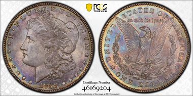 1878 7/8TF $1 Strong MS64