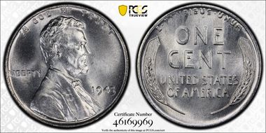 1943 1C MS68