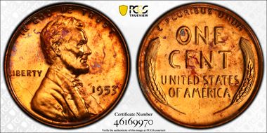1953 1C Re-Engraved Design FS-401 PR65RD