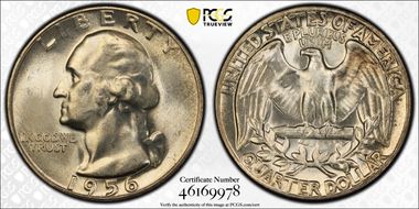 1956 25C Type B Reverse, FS-901 MS66