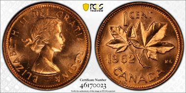 1962 1C MS65RD