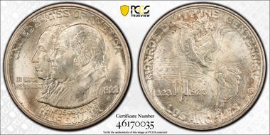 1923-S 50C Monroe MS65+