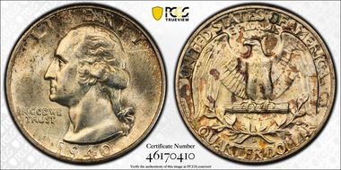 1940-D/D 25C RPM FS-501 MS66