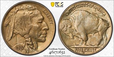 1937-D 5C MS64