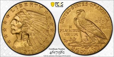 1911 $2.50 MS61