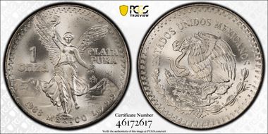 1988-Mo Onza Libertad Ag MS67