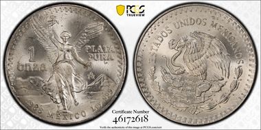 1988-Mo Onza Libertad Ag MS66