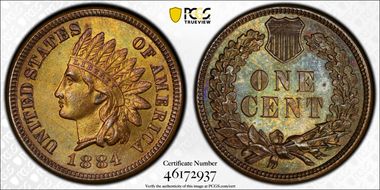 1884 1C MS64BN