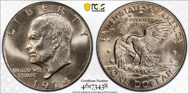1974-D $1 MS64