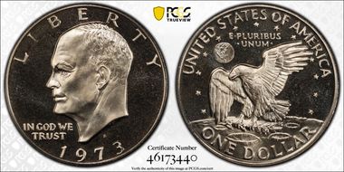 1973-S $1 Clad PR67CAM