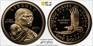 2000-S SAC$1 PR69DCAM