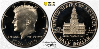 1976-S 50C Clad PR67DCAM