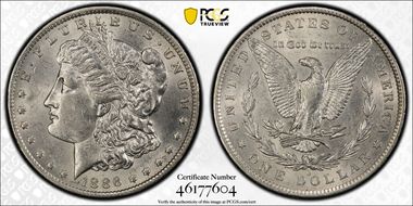 1886-O $1 AU58