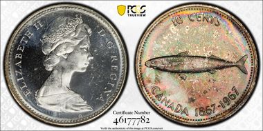 1967 10C 0.800 Ag MS64