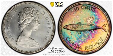 1967 10C 0.800 Ag MS65