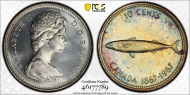 1967 10C 0.800 Ag MS65