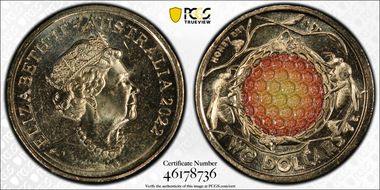 2022 $2 Honey Bee Colorized N1