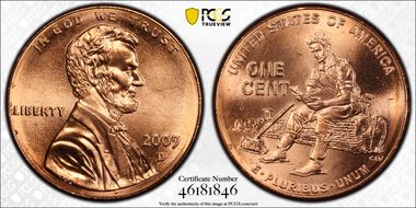 2009-D 1C Lincoln-Formative Years MS66RD