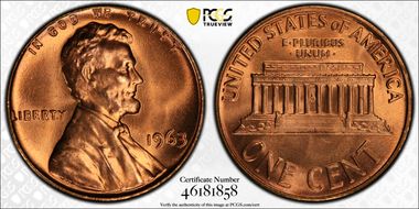 1963 1C MS67RD