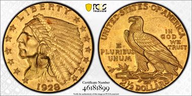 1928 $2.50 MS64
