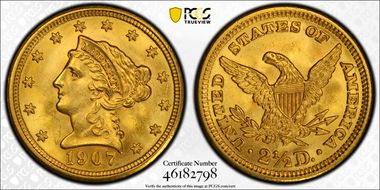 1907 $2.50 MS64