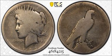1921 $1 High Relief, Peace FR2
