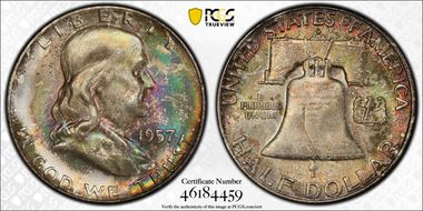 1957-D 50C MS66+