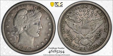1896-O 25C VF25