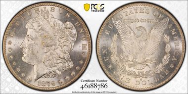 1879-S $1 VAM 52, Rev. of 1878 MS63+