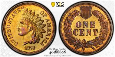 1873 1C Closed 3 PR65RB