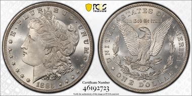1885-O $1 MS67+