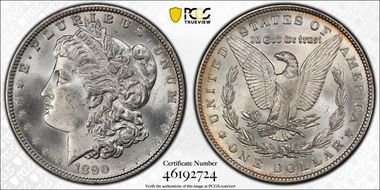 1890 $1 MS65+