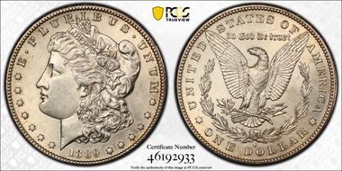 1889-S $1 MS62