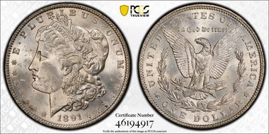 1891 $1 MS64