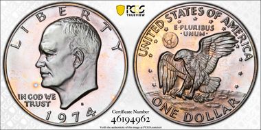 1974-S $1 Clad PR67
