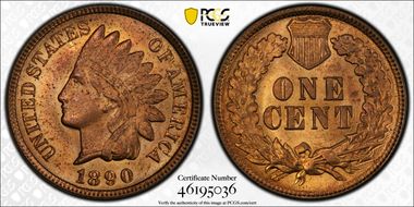 1890 1C MS64RD
