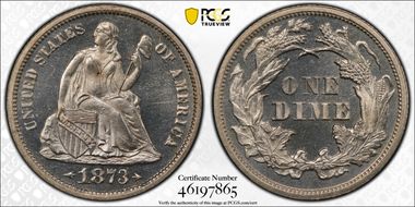 1873 10C Arrows PR65